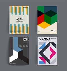 Retro Covers Set Swiss Style Modernism