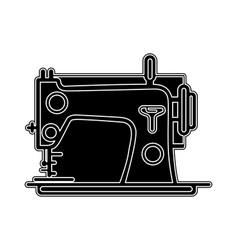 Sewing Machine Icon Silhouette