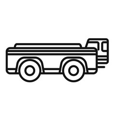 Big Cargo Truck Icon Outline Airport