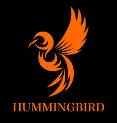 Humming Bird Black Bg