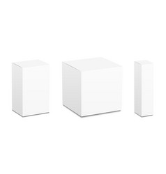 Set Of White Box Mockup Package Mock Up