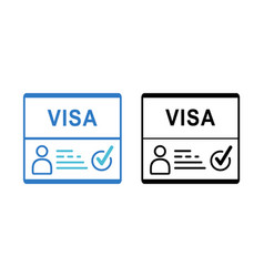 Visa Document Arrival Foreign Passport Icon