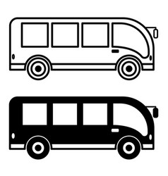 Bus Icons Black And White Car