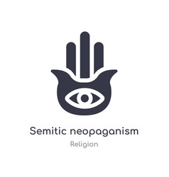 Semitic Neopaganism Icon Isolated