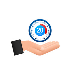 20 Minutes Stopwatch Hand Icon