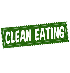 Clean Eating Grunge Rubber Stamp