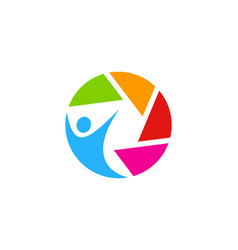 Lens People Logo Icon Design