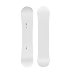 Snowboard Mockup Front And Back View