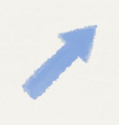 Blue Watercolor Arrow Geometric Shape