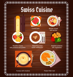 Swiss Cuisine Menu Food Dishes And Dinner Meals