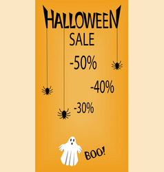 Halloween Vertical Banner For Postcards