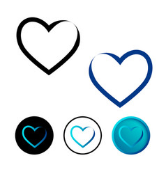 Abstract Outline Heart Icon