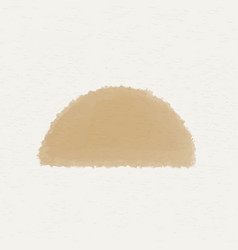 Brown Watercolor Semicircle Geometric Shape