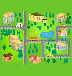 Kids Town Map Vector Images (over 320)