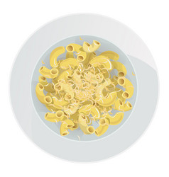 Elbow Pasta Sprinkled With Cheese