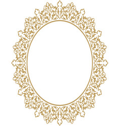 Oval Circular Frame Border Ornament