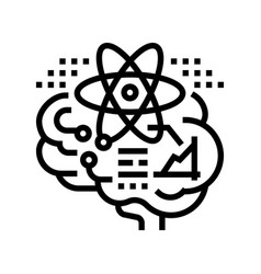 Science Brain Line Icon