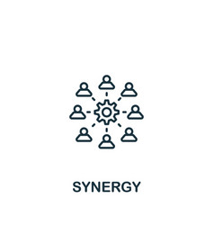 Synergy Icon Line Simple Icon For Templates Web