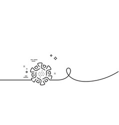 Coronavirus Line Icon Covid Virus Sign