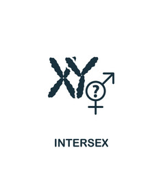 Intersex Icon Monochrome Simple Lgbt Icon