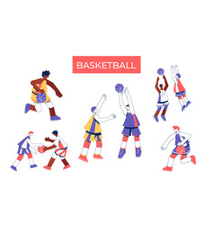 Men Playing Basketball Collection