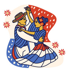 Merengue Dominican Republic Couple Doodle