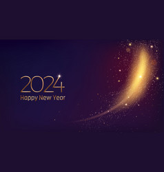 2024 New Year Background Happy Gold Award Card