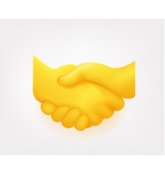 Men Shaking Hands Emoji Isolated On White