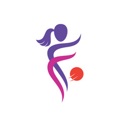 Woman Soccer Logo