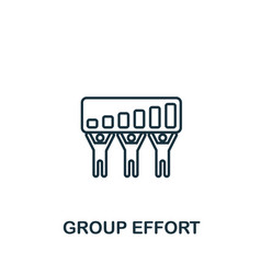 Group Effort Icon Line Simple Icon For Templates