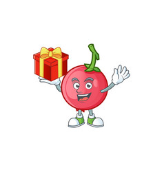 Bring Gift Mascot Lovi Lovi Fruit On White