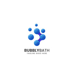 Logo Bubbly Bath Gradient Colorful Style