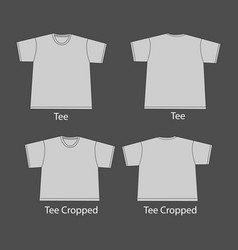 Mens T-shirt Design Template Shirt Mock Up Set