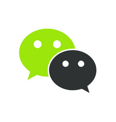 Wechat Web Icon Comments Color Green Icon