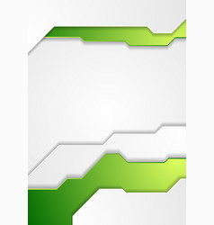 Abstract Green Tech Corporate Flyer Background