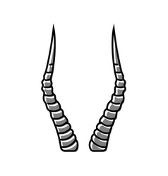 Antelope Horn Animal Color Icon