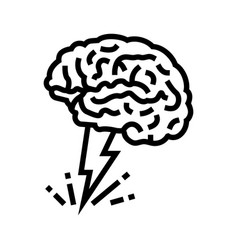 Brainstorm Brain Line Icon