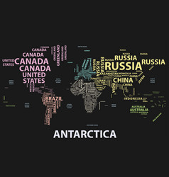 World Map In Typography With Country Names