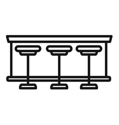 Beer Bar Icon Outline Cafe Pub