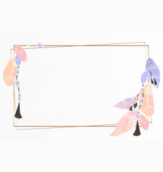 Rectangular Bohemian Style Frame