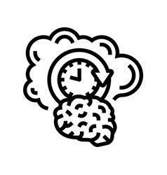 Memory Brain Line Icon