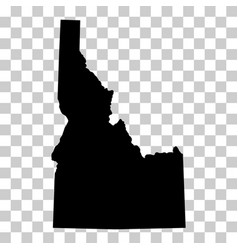 Idaho Map Shape United States Of America Flat