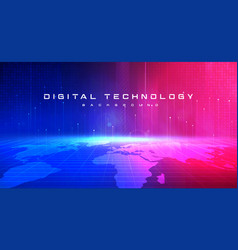 Digital Technology Speed Connect Blue Pink Meta