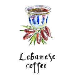 Mediterranean Lebanese Coffee Cup