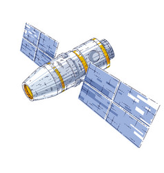 Space Station Iss Floating In Weightlessness