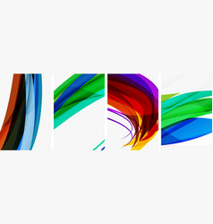 Abstract Colorful Wave Posters For Wallpaper