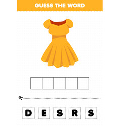 Education Game For Children Guess The Word