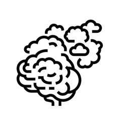 Mind Brain Human Line Icon