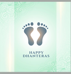 Happy Dhanteras Holiday Background With Goddess