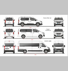 Set Of Peugeot Van And Minivans 2018-present